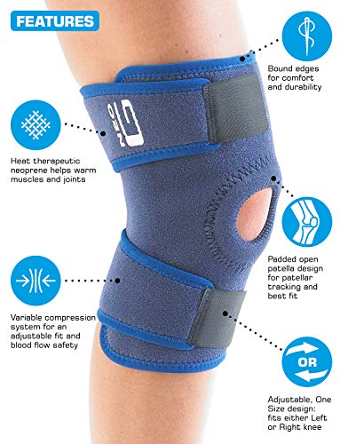 LONGLIFE Knee Brace open Patella (L) for knee pain relief men and women